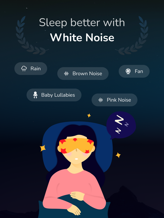 White Noise - Sound Machine iPad screenshot 1 - Health & Fitness app