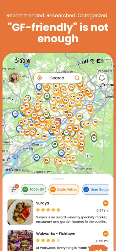 Gluten Dude: GF Restaurants screenshot 1 of 9