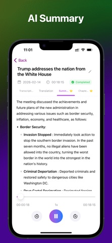 VoxAI: Notetaker Transcription iPhone screenshot