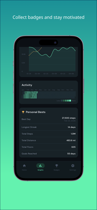 Step Counter Tracker - StepLog Screenshot 4 of 4