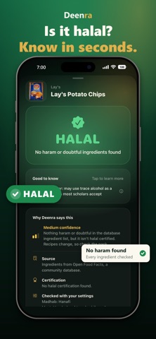 Deenra: Halal Food Scanner screenshot 1