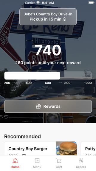 Jobe's Country Boy Drive-In iPhone screenshot 1 - Food & Drink app