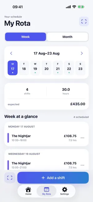 RotaTally: Shifts & Pay screenshot 2