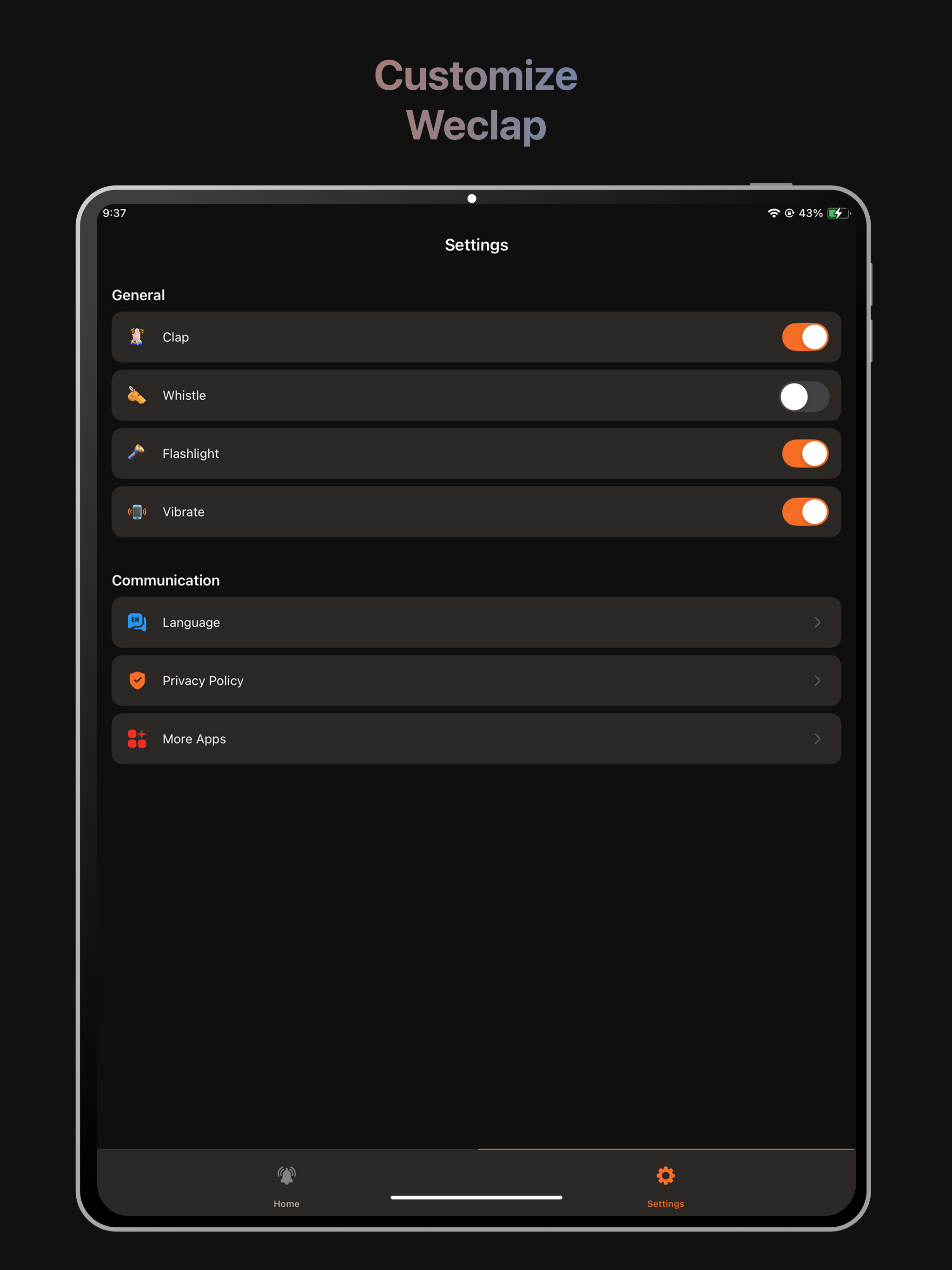 WeClap: Find My Phone Whistle