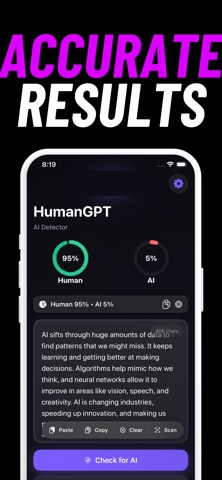 HumanGPT: AI Detector Screenshot 3 of 4