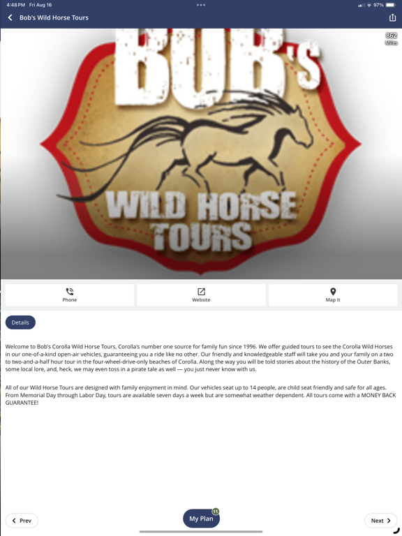 The Northern Outer Bank iPad screenshot 5 - Travel app