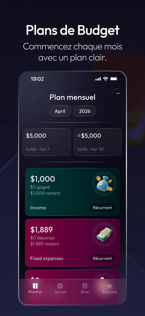 Screenshot #2 pour Money Journal - Planificateur