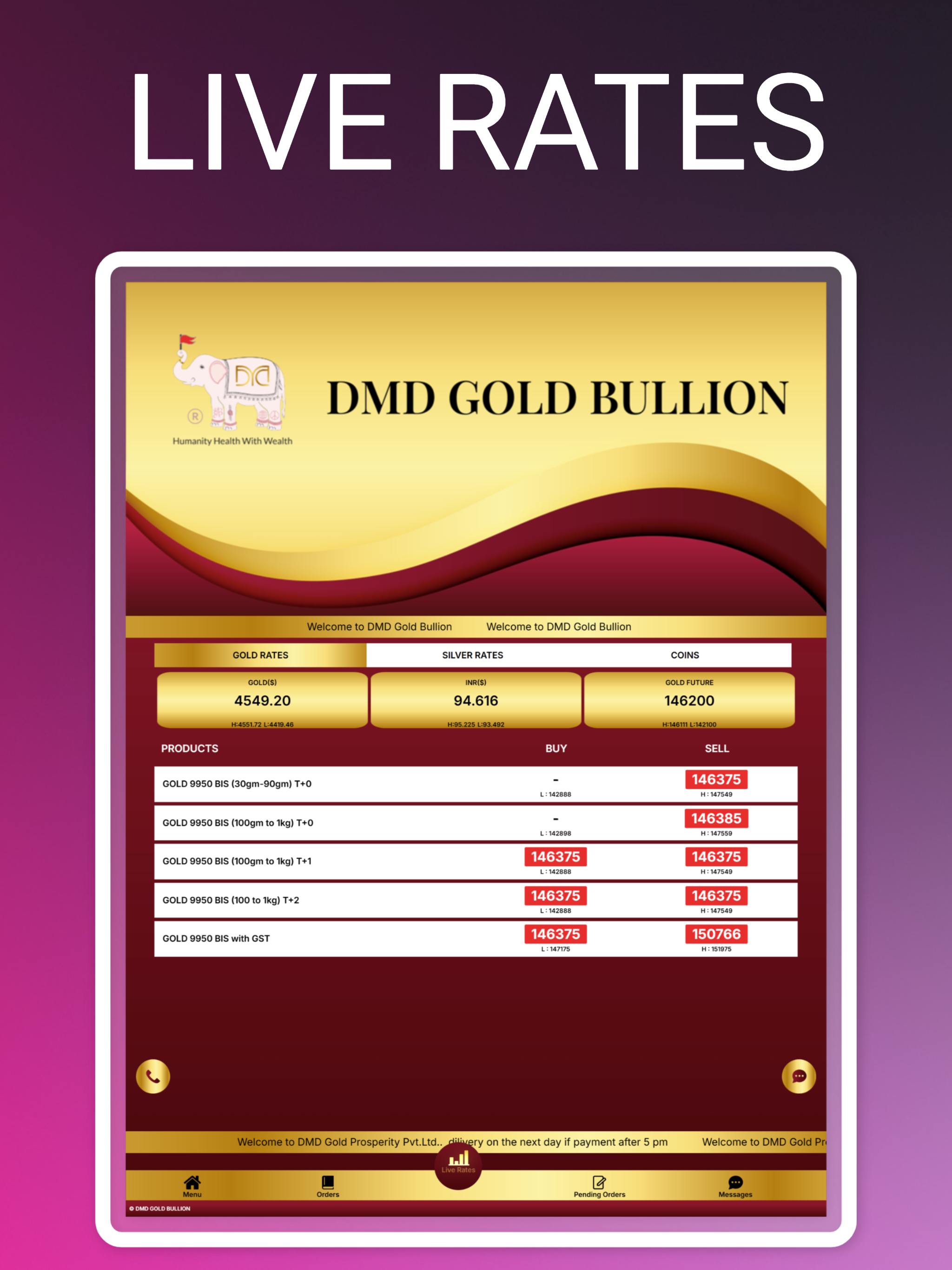 DMD Gold Bullion Live screenshot 10