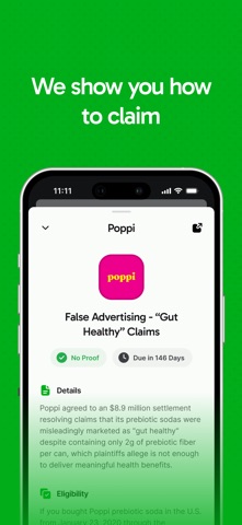 PayMe - Claim Your Money iPhone screenshot