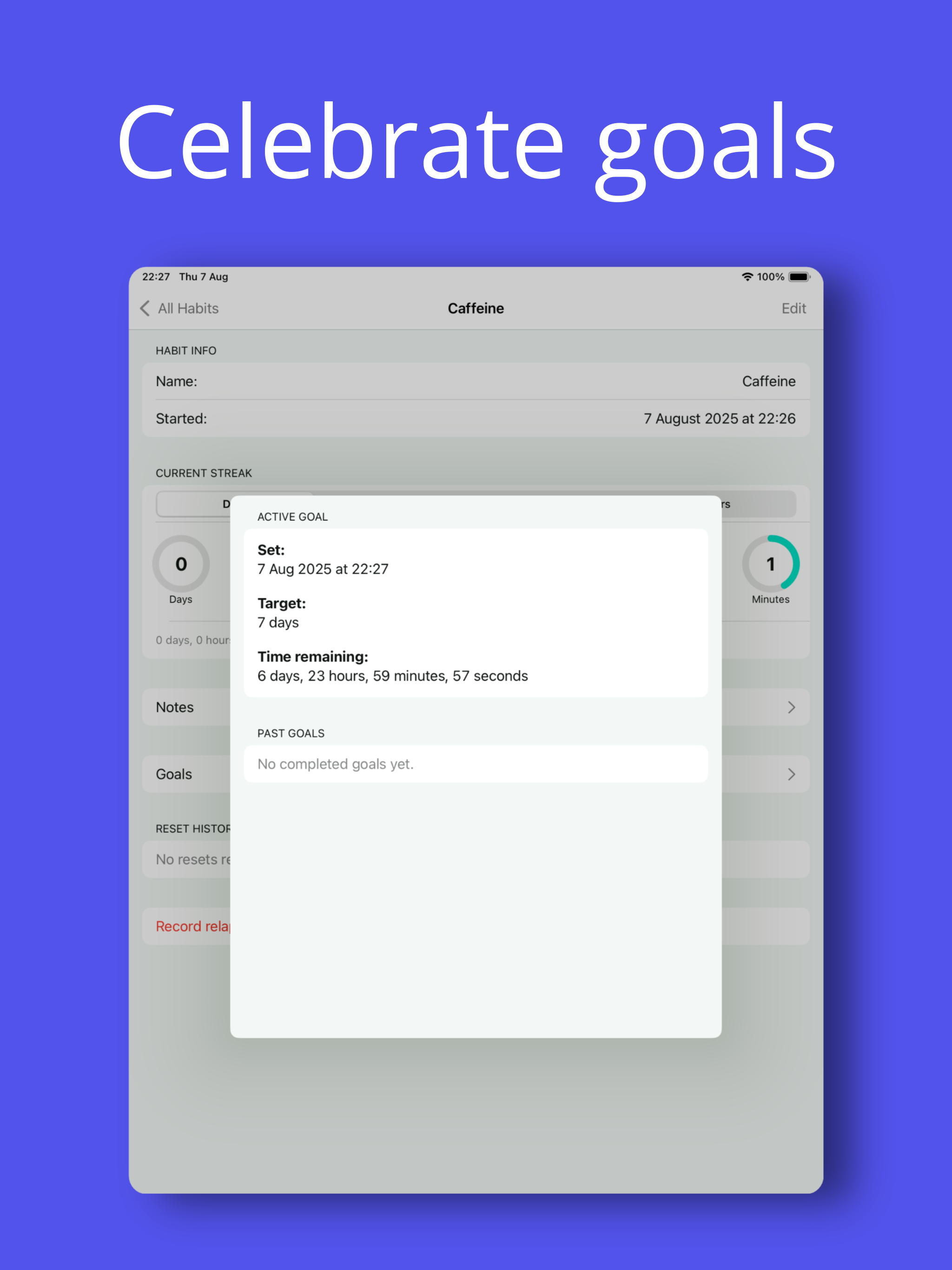 Habit Tracker - Days Since screenshot 10