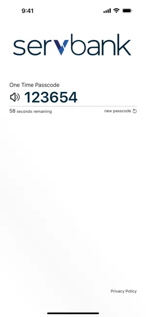 Servbank Authenticator screenshot 2