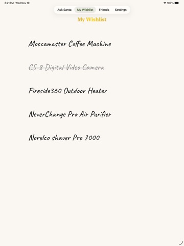 North Pole: Christmas Lists iPad screenshot