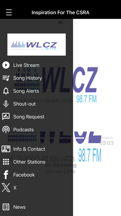 WLCZ 98.7fm Screenshot