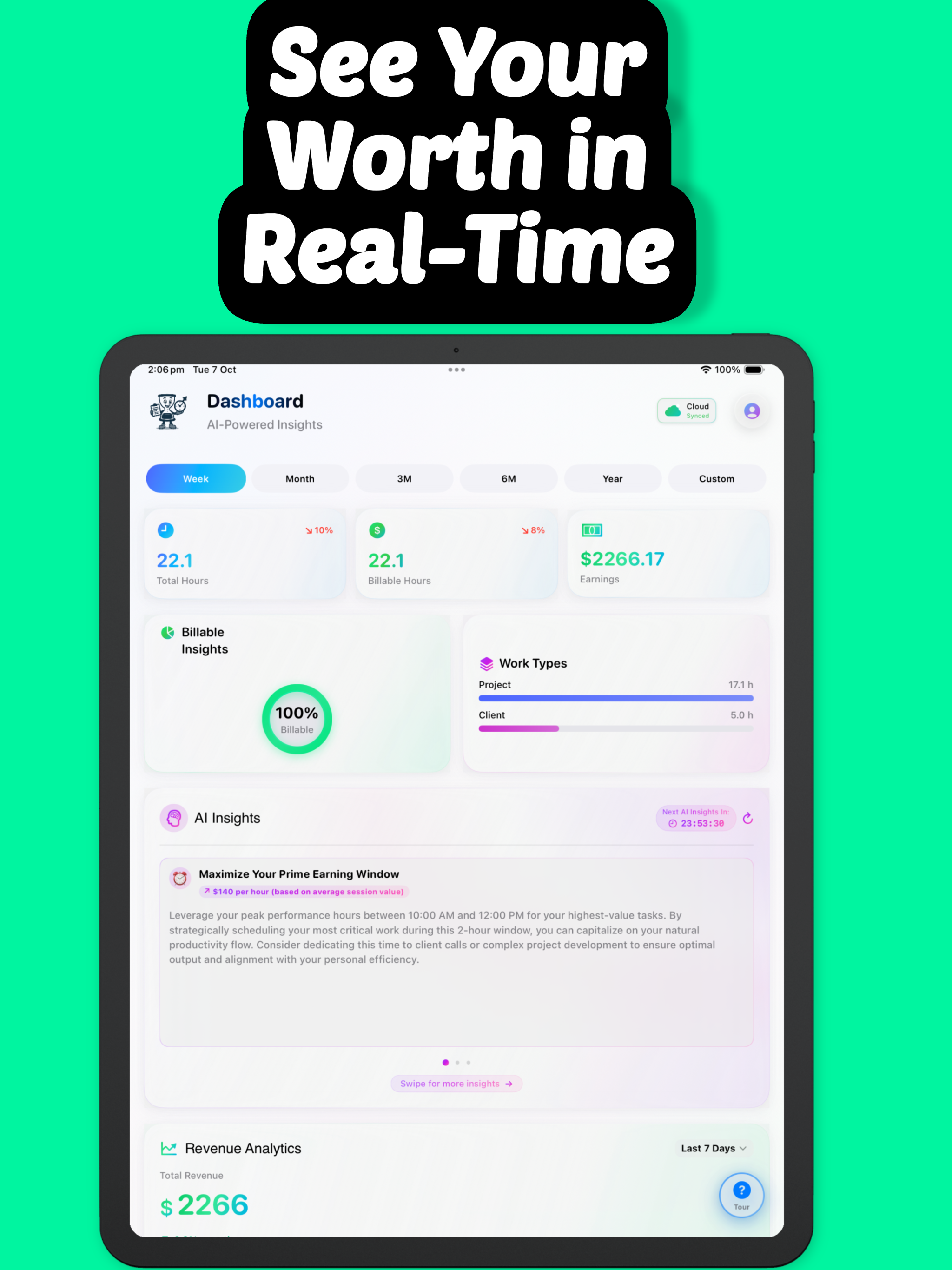 WorkTime: Hours Tracker