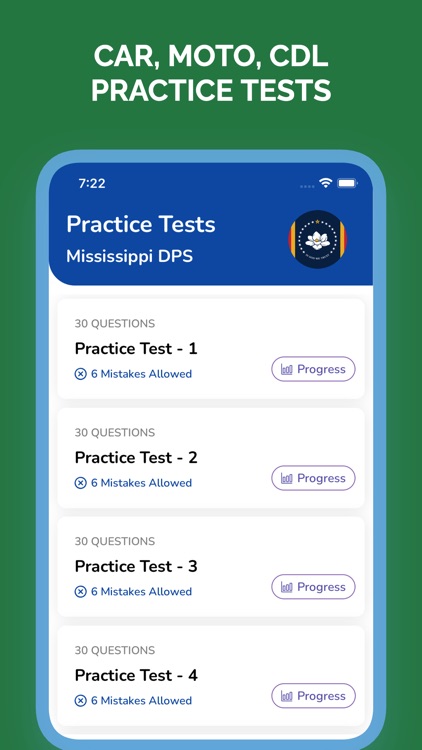 Mississippi MS DMV Permit Test
