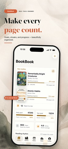 BookBook: Reading Tracker Screenshot 1 of 7