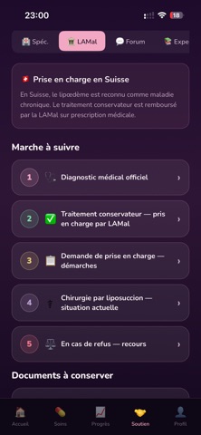 LipoCare iPhone screenshot