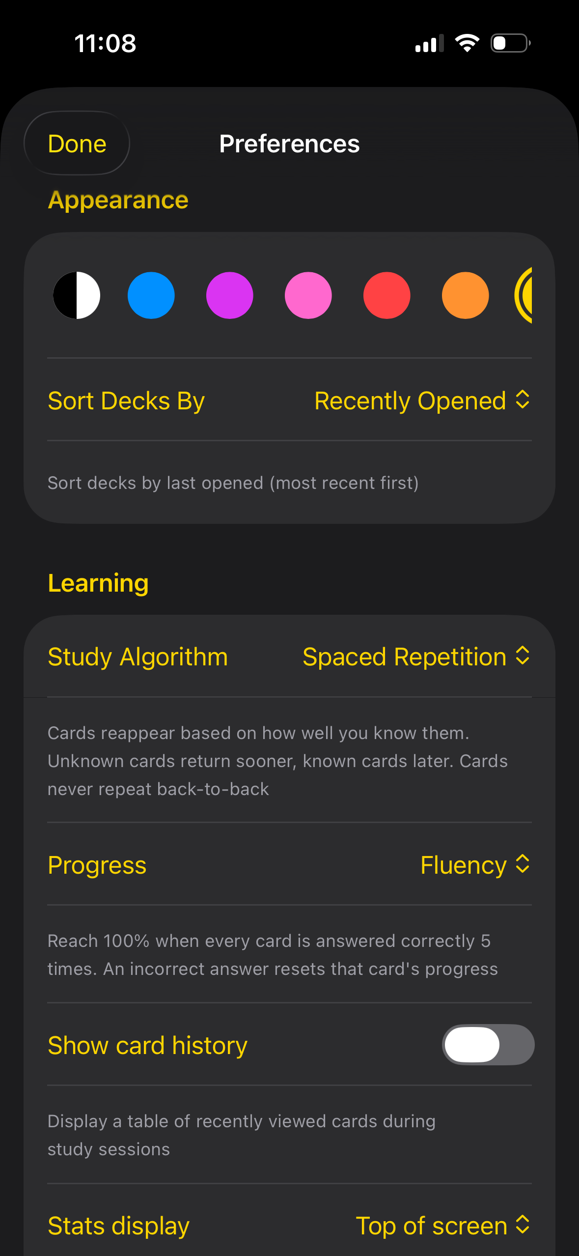 Flashcards - Swipe & Learn screenshot 8