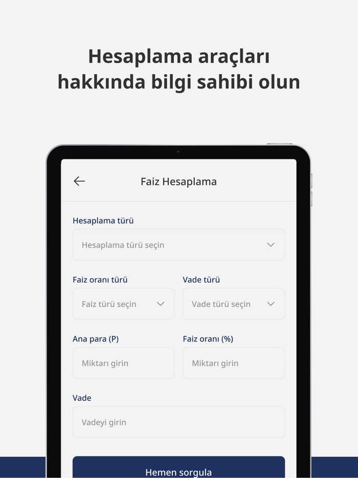 Paratic Hesaplama Kredi, Faiz