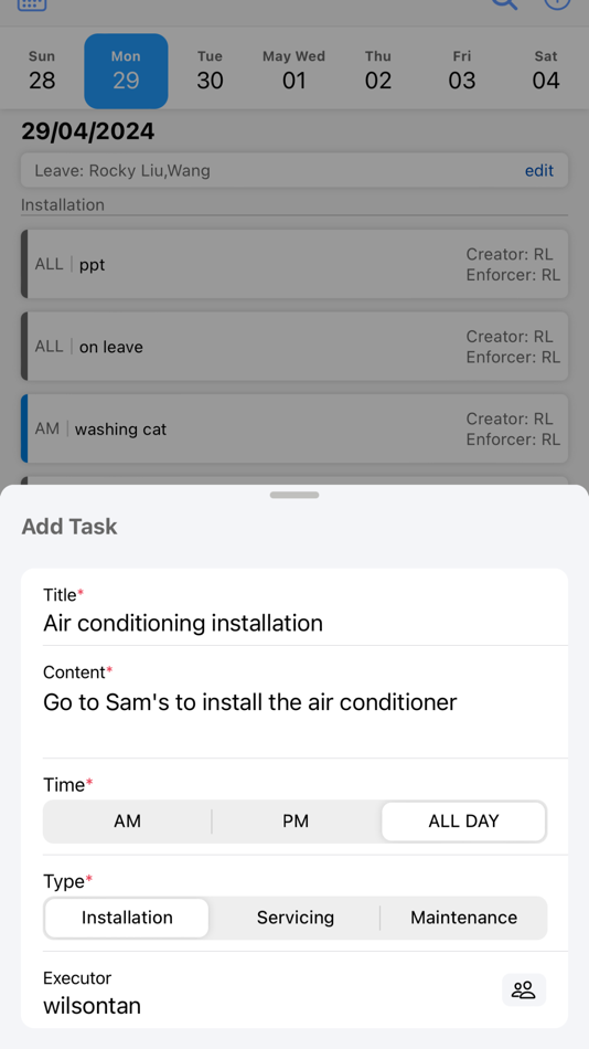 #3. Schedule Task (iOS) By: Solution Ocean Pte. Ltd.