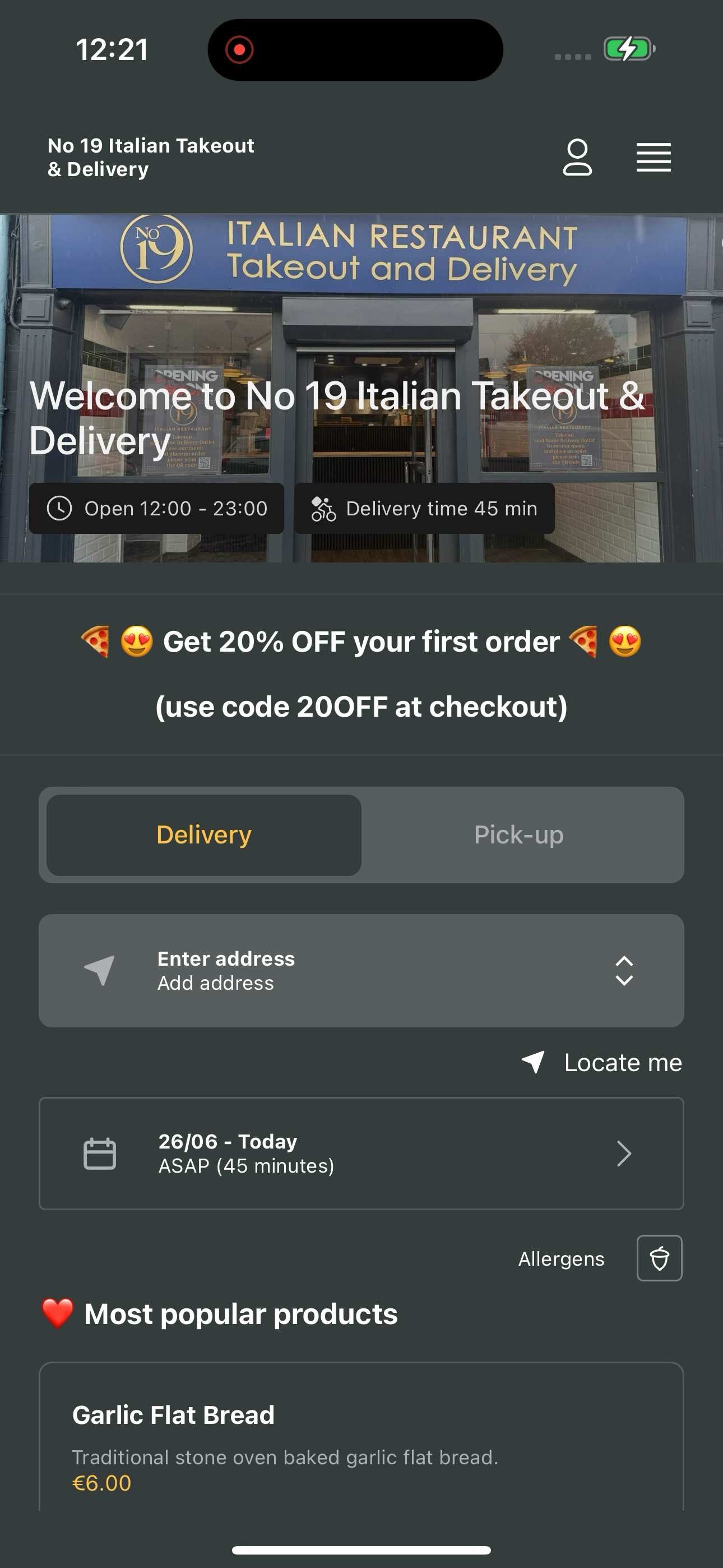 No 19 Italian Takeout&Delivery screenshot 3