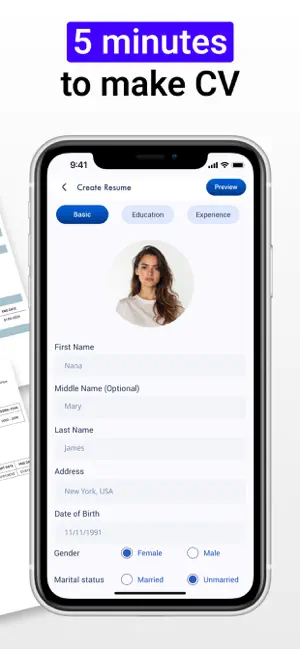 Resume Maker: CV Creator iPhone screenshot 2