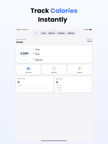Calb AI: Calorie Counter iPad screenshot