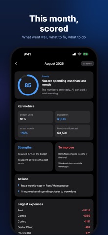 Payto - AI Expense Tracker iPhone screenshot