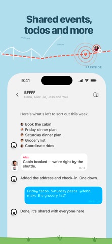 Fenn: Group Plans, Handled iPhone screenshot