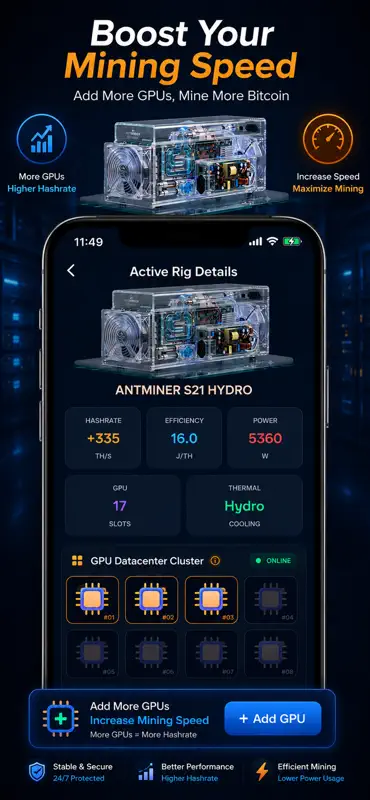 Miner CloudOS - Bitcoin Mining screenshot 4 of 7
