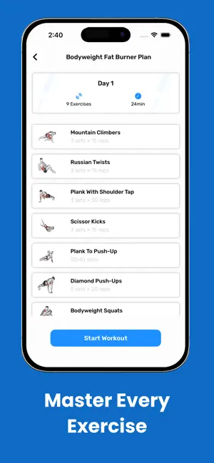 Home Workout - No Equipment * screenshot 4