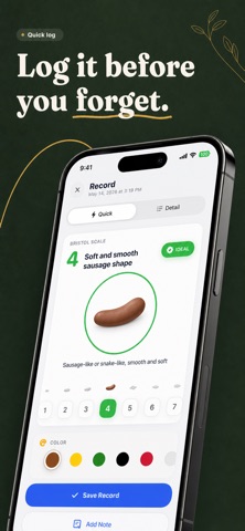 Poop Tracker: Stool & IBS Log iPhone screenshot