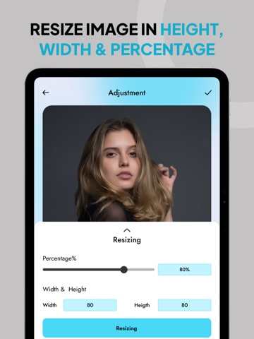 Image Resizer : Resize Photos iPad screenshot