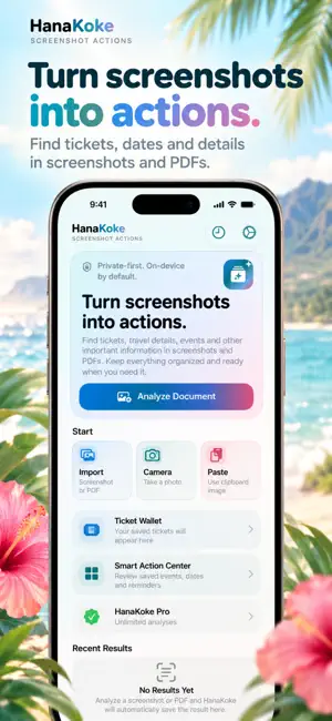 HanaKoke: Screenshot Actions screenshot 1