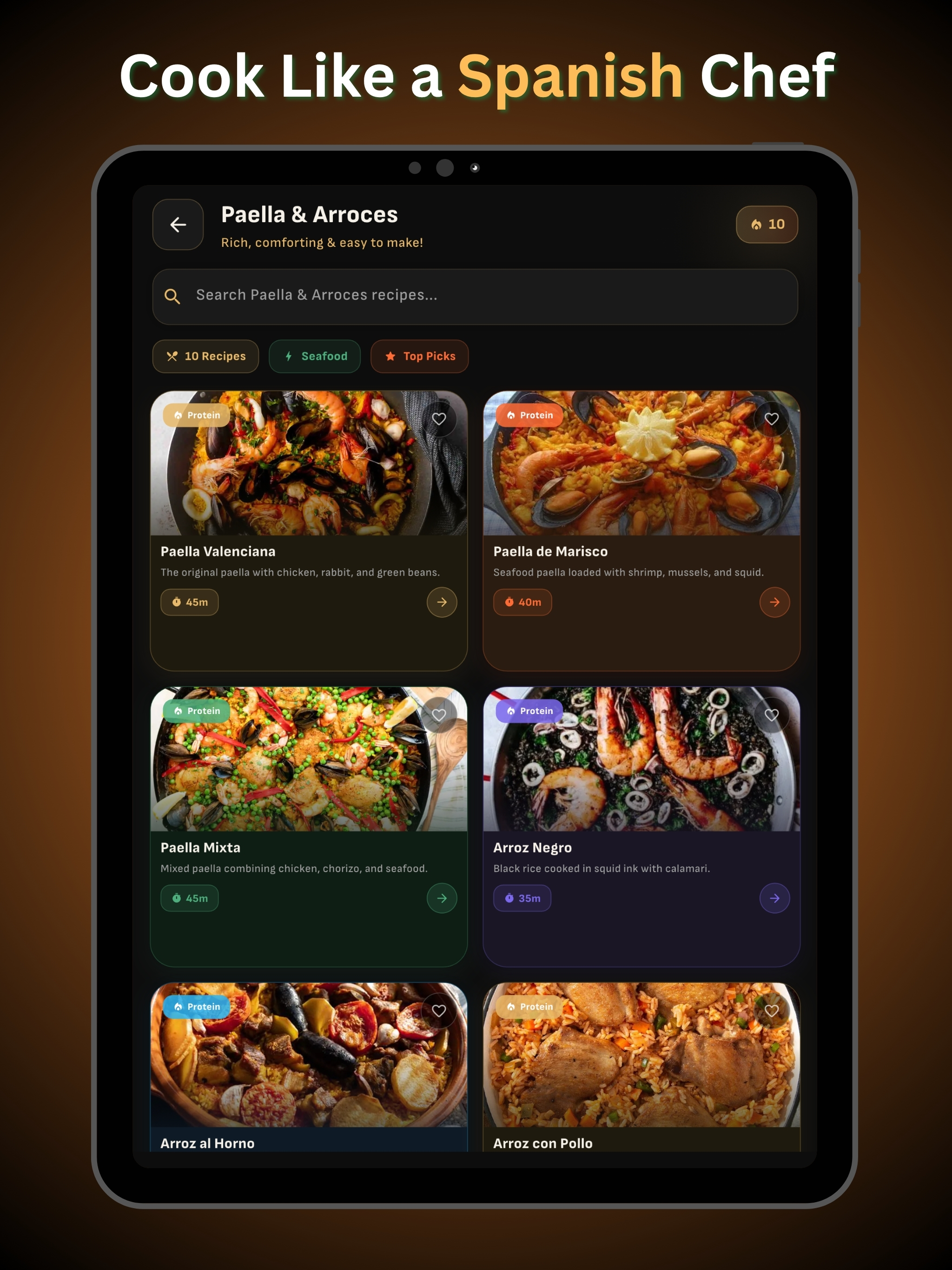 Spanish Recipes Cookbook Guide screenshot 9