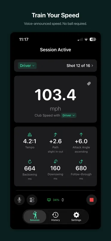 SwingSpeak: Golf Trainer screenshot 4 of 8