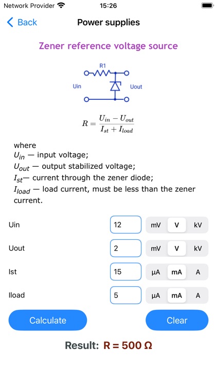 Electronic Circuits Calc Pro screenshot-6