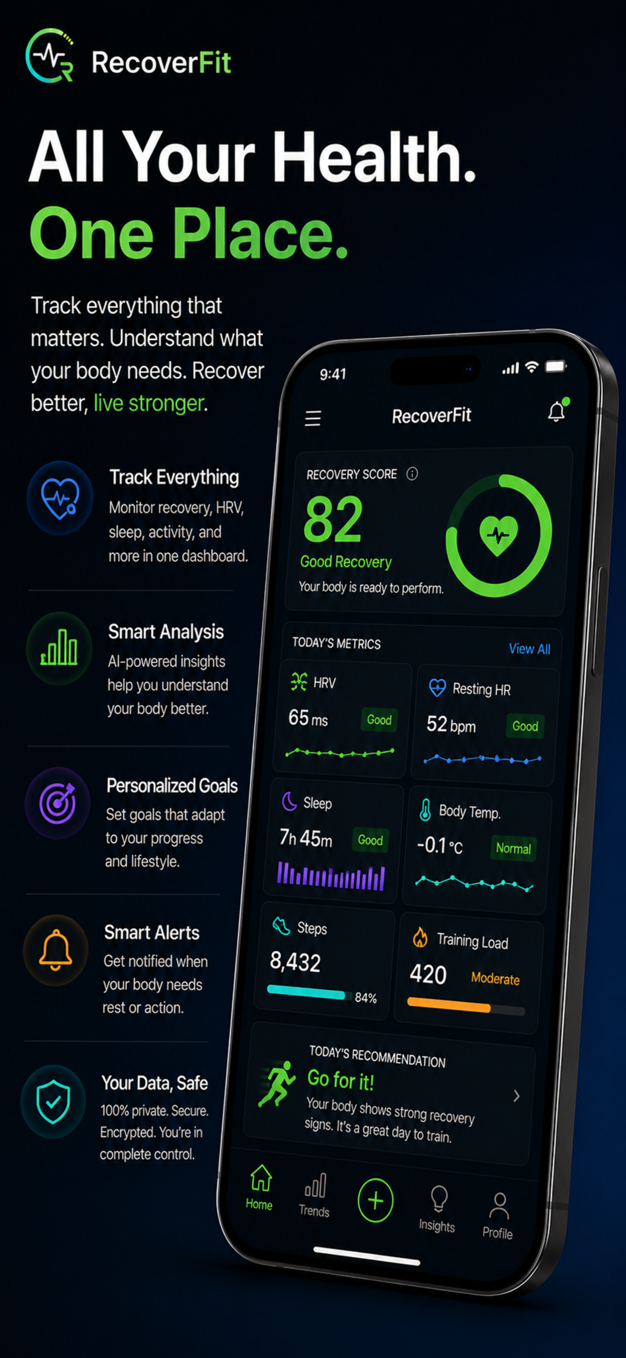 RecoverFit: HRV & Recovery screenshot 8