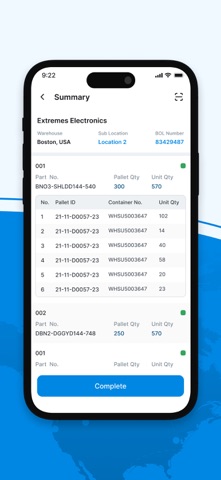 SFL – Warehouse App screenshot