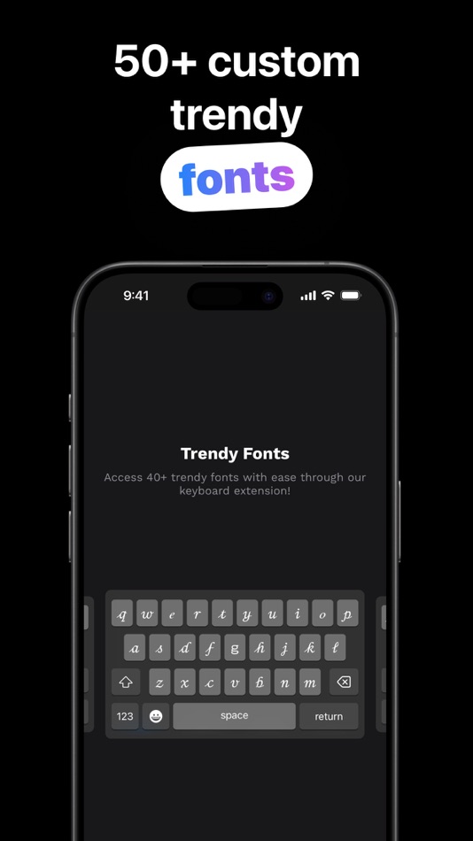 #3. Fonts Art: Fontify Keyboard (iOS) بواسطة: Stephen Fung