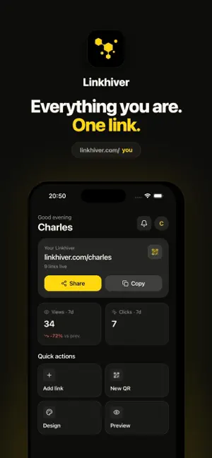 Linkhiver: Link in Bio Creator screenshot 1