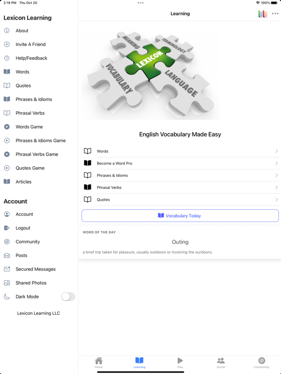 Screenshot #5 pour Lexicon Learning