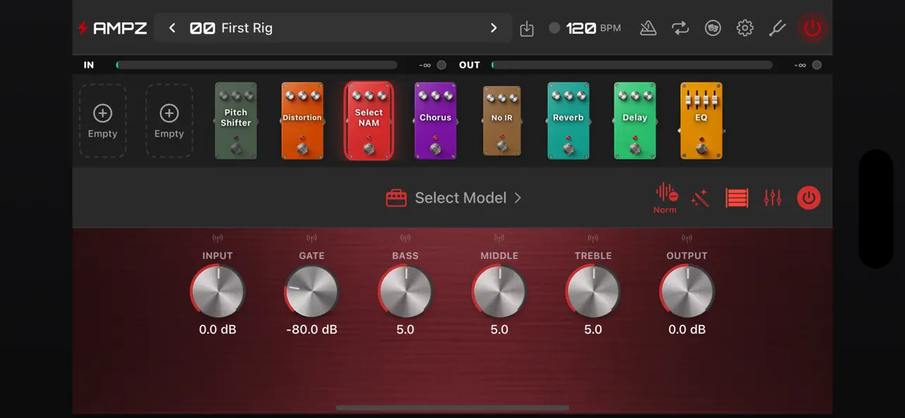 Screenshot #1 pour Ampz: Neural Amp Modeler