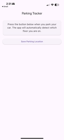 Parking Floor Tracker screenshot