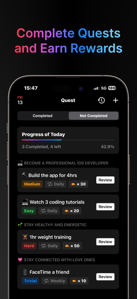 Dual: Solo Leveling For Life - App de Produtividade | MWM