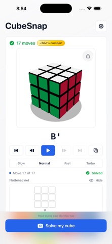 CubeSnap: Cube Solver Screenshot 3 of 5