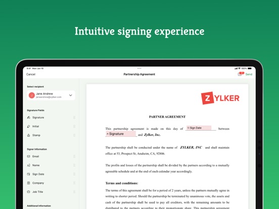 Screenshot #5 pour Zoho Sign - Fill & eSign Docs