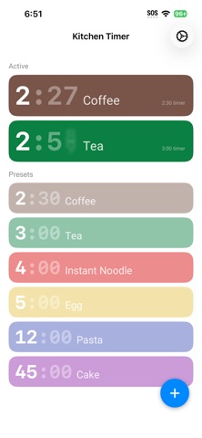 Kitchen Timer for busy cook screenshot
