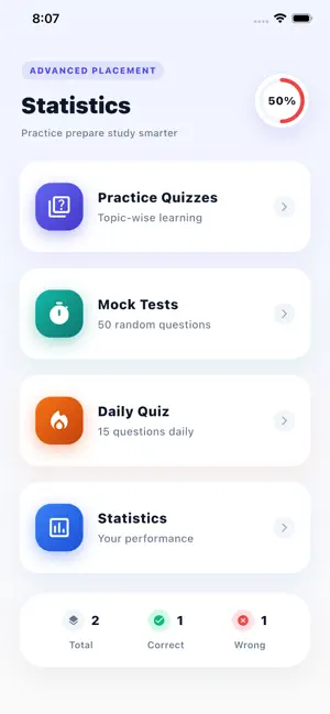 AP Statistics Practice screenshot 1
