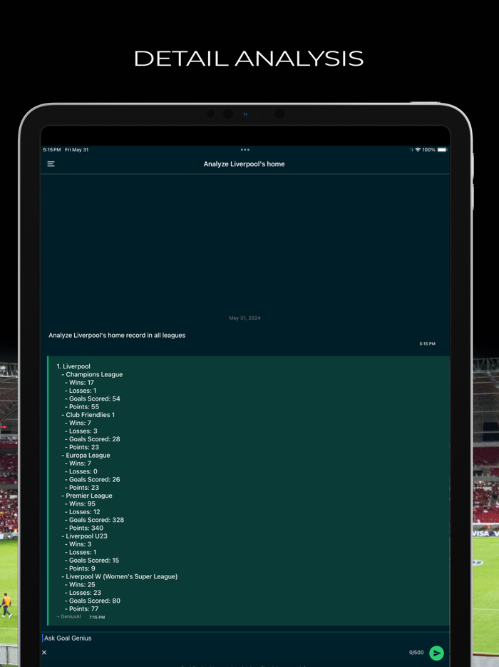 Goal Genius - Soccer stats GPT